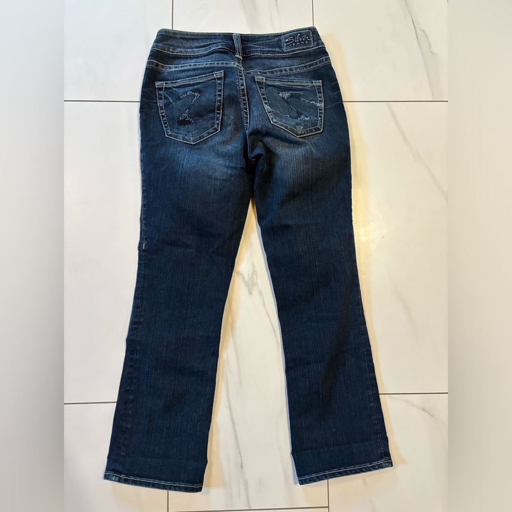 Silver Jeans suki Capri jeans size 27 medium - dark wash